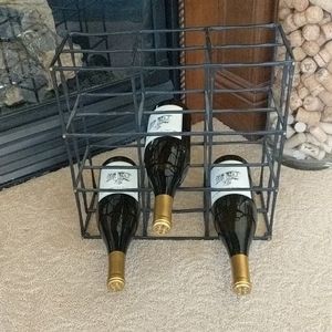 New Crate & Barrel Crest 9-Bottle Wine Rack